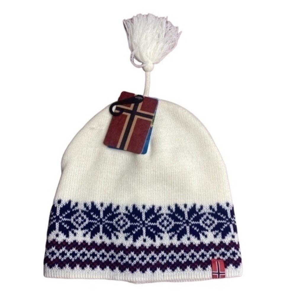 NWT Norwegian Hat Flaaønning wool and cotton blend Made in Norway knit